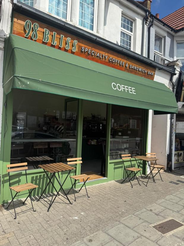 98 Bliss Speciality Coffee & Sandwich Bar shop front